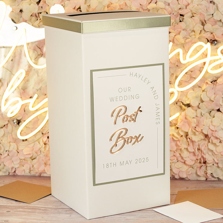 Modern Arch Wedding Card Post Box