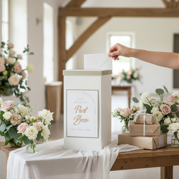Modern Arch Wedding Card Post Box