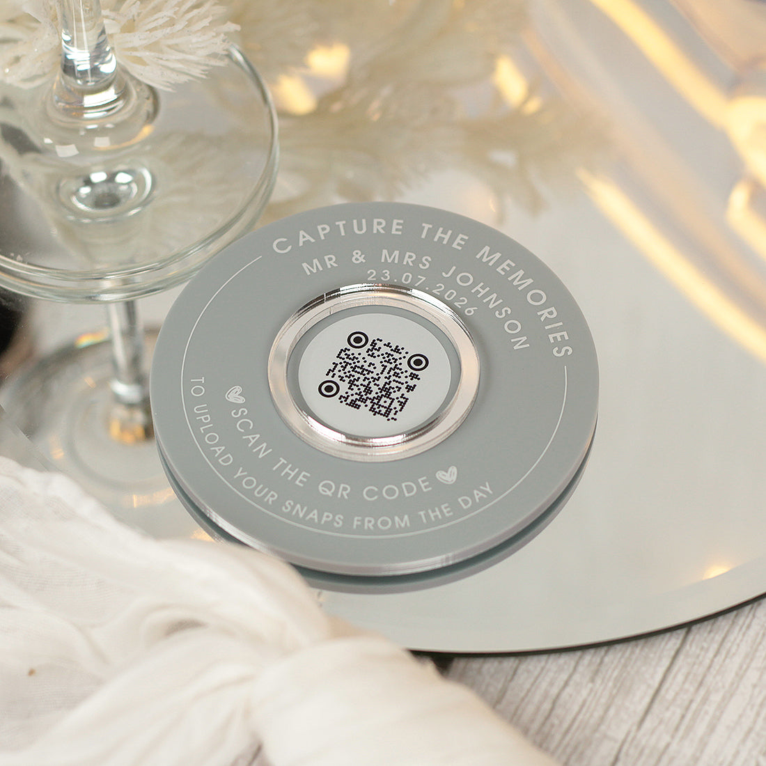 Capture the Memories Photo Upload Sharing QR Code Discs
