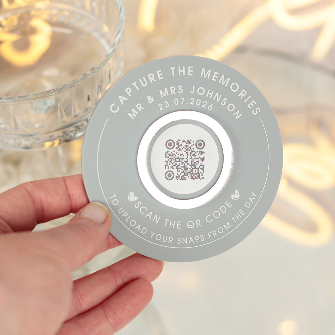 Capture the Memories Photo Upload Sharing QR Code Discs