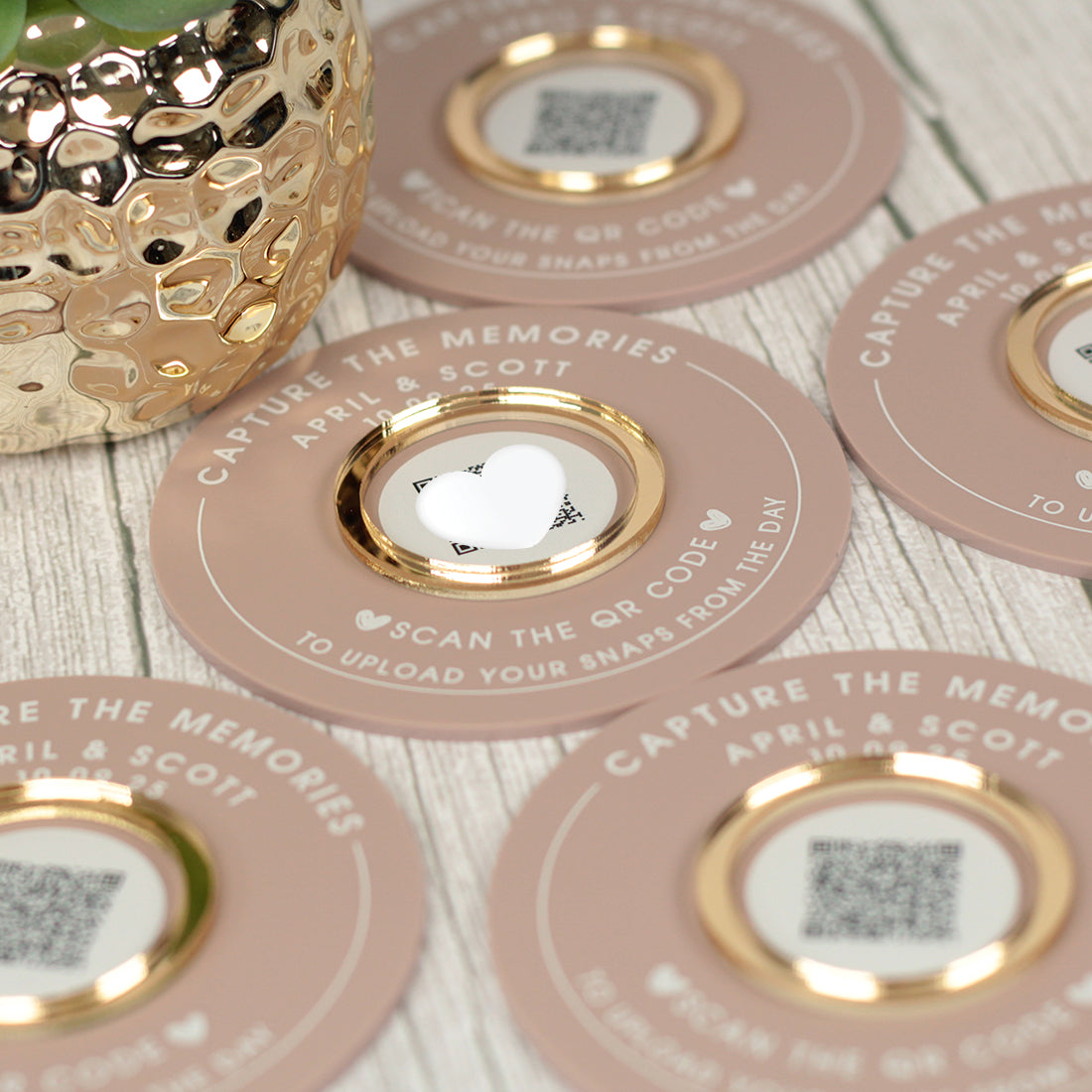 Capture the Memories Photo Upload Sharing QR Code Discs