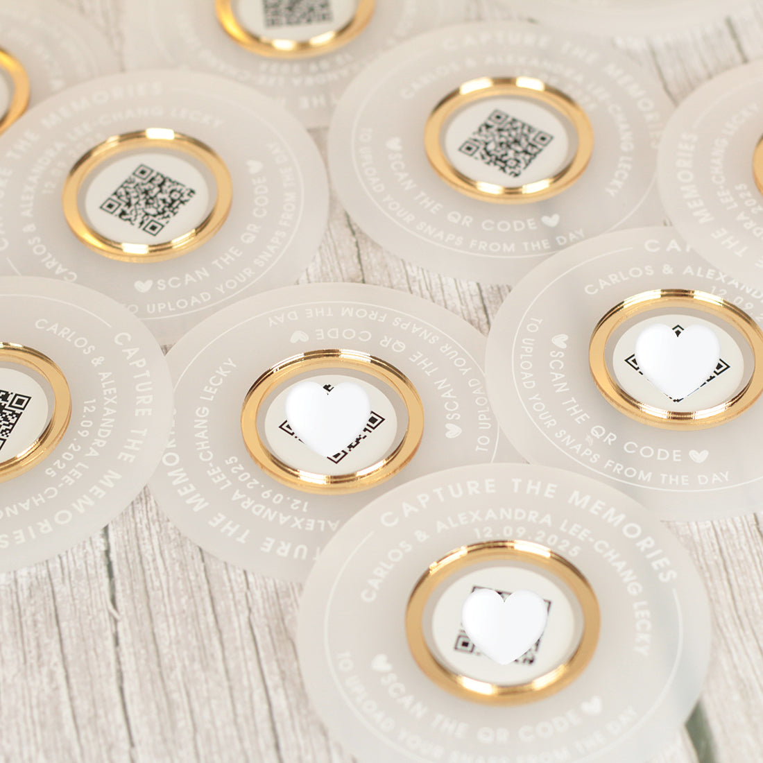 Capture the Memories Photo Upload Sharing QR Code Discs