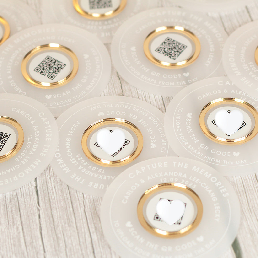 Capture the Memories Photo Upload Sharing QR Code Discs