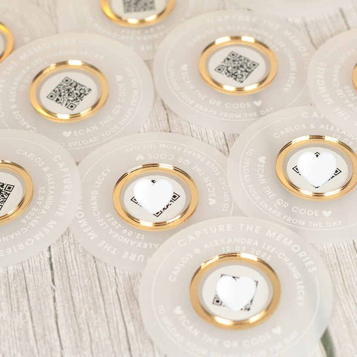 Capture the Memories Photo Upload Sharing QR Code Discs
