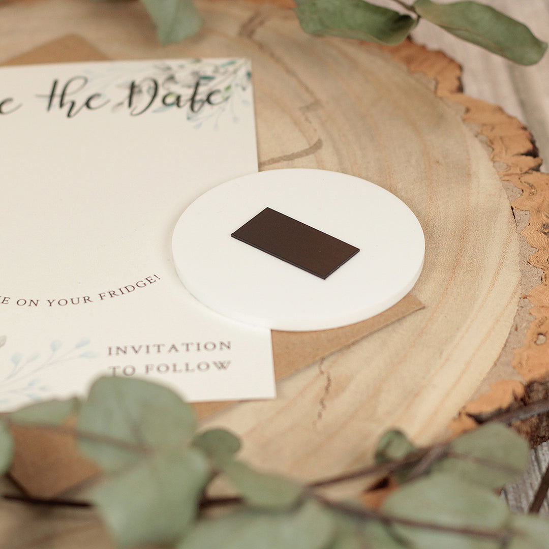Botanical Wreath Wedding Save The Date Magnet-Weddings by Lumi