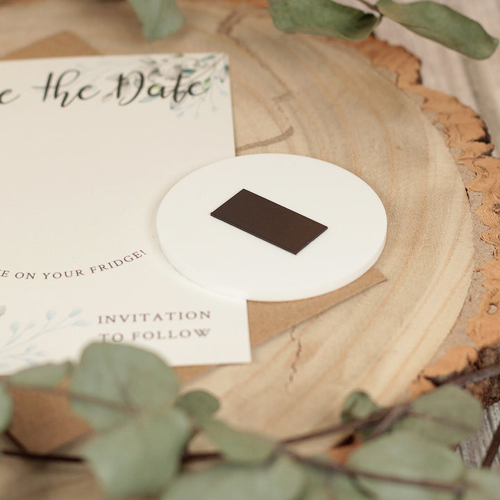 Botanical Wreath Wedding Save The Date Magnet-Weddings by Lumi
