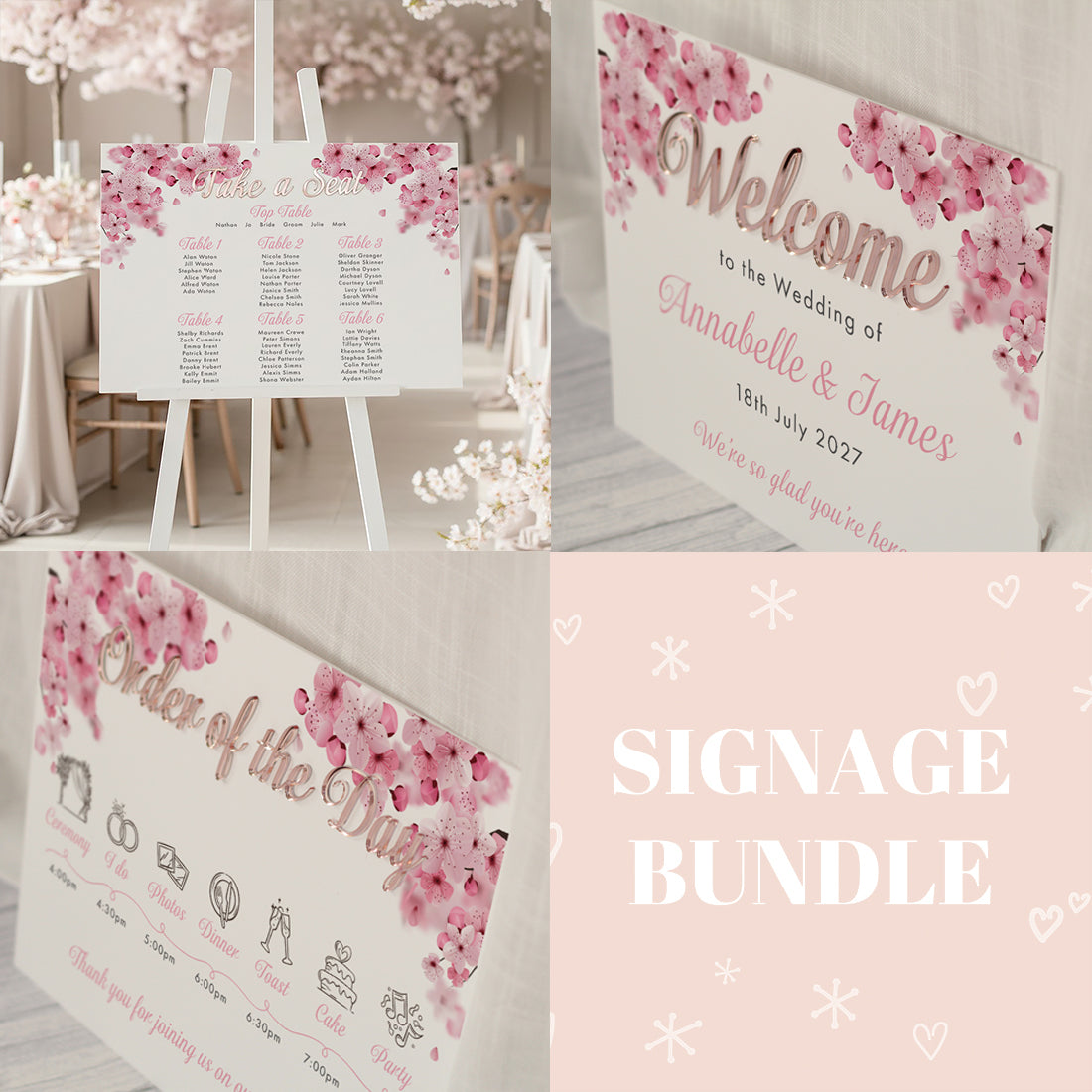 Signage Bundle: Cherry Blossom