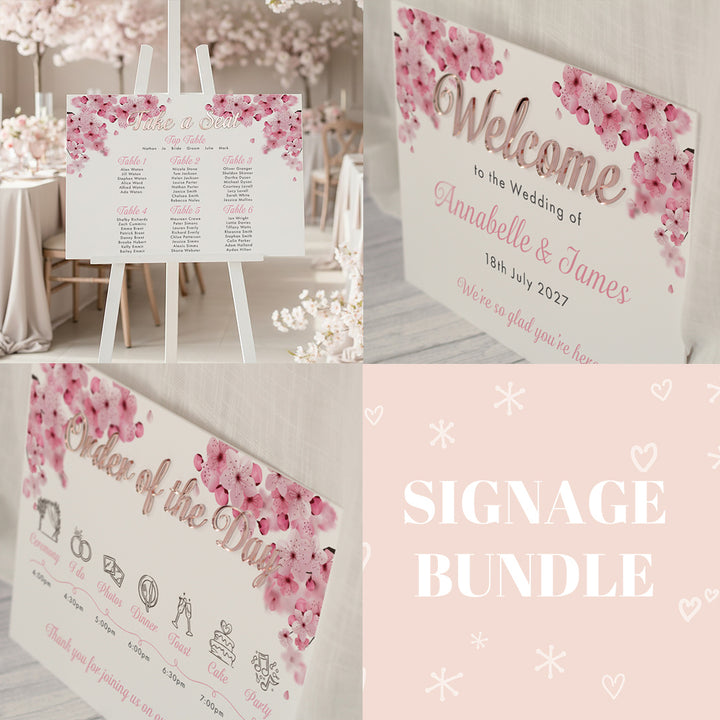 Signage Bundle: Cherry Blossom