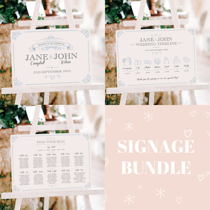 Signage Bundle: Elegance-Weddings by Lumi