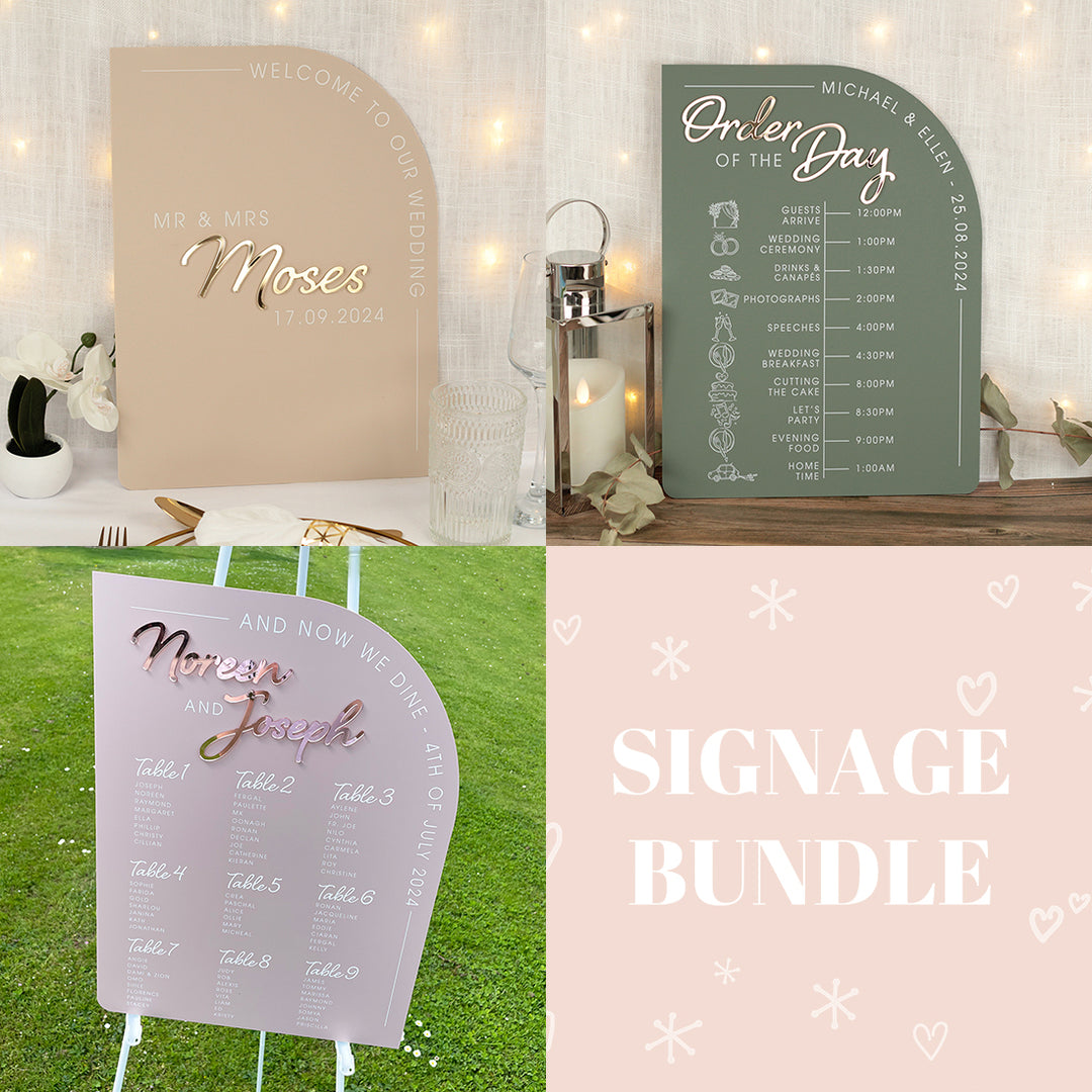 Signage Bundle: Modern Arch-Weddings by Lumi