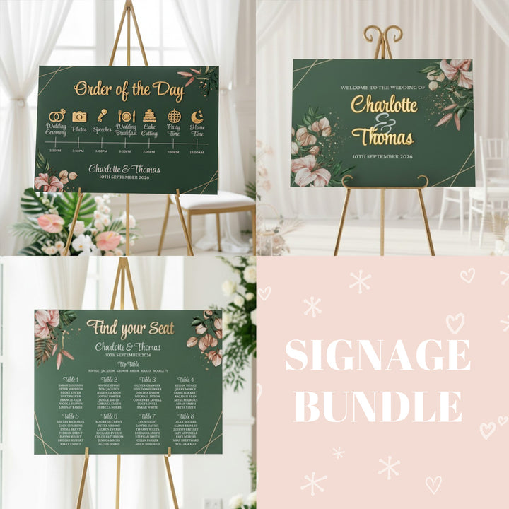 Signage Bundle: Tropical Boho