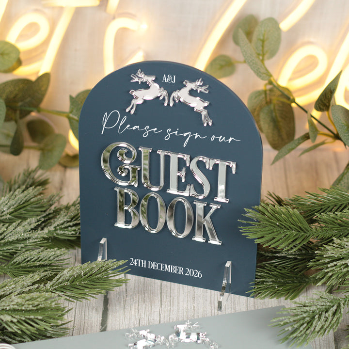 Noelle Sign Our Guest Book Acrylic Sign