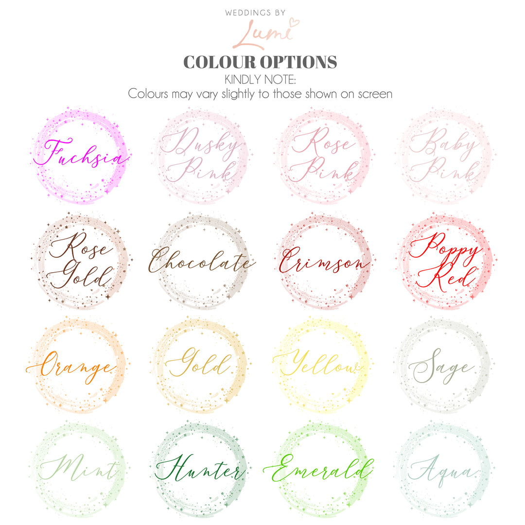 Sparkly Circle Acrylic Freestanding Wedding Place Settings Table Decorations-Weddings by Lumi