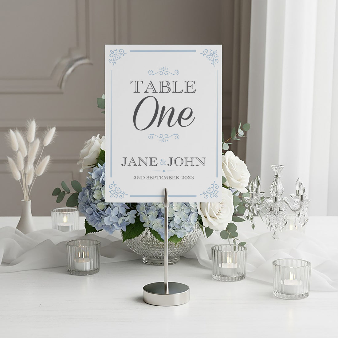 Elegance Table Number/Name Card