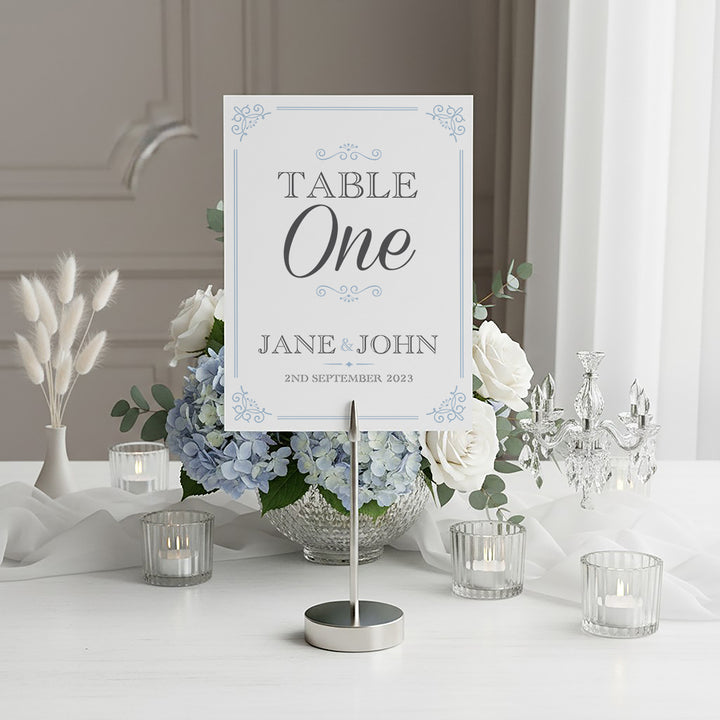 Elegance Table Number/Name Card
