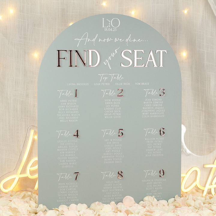 Manhattan Acrylic Table Plan