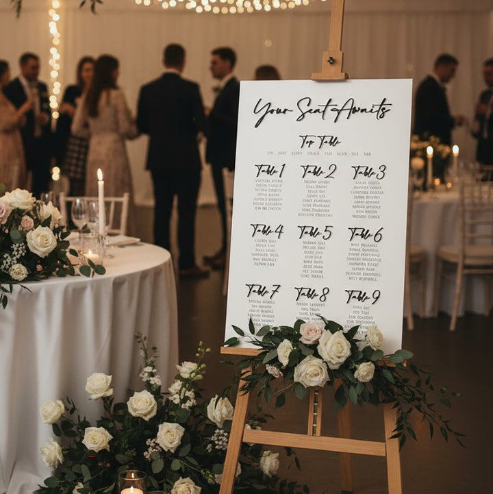 Pen Script Table Plan