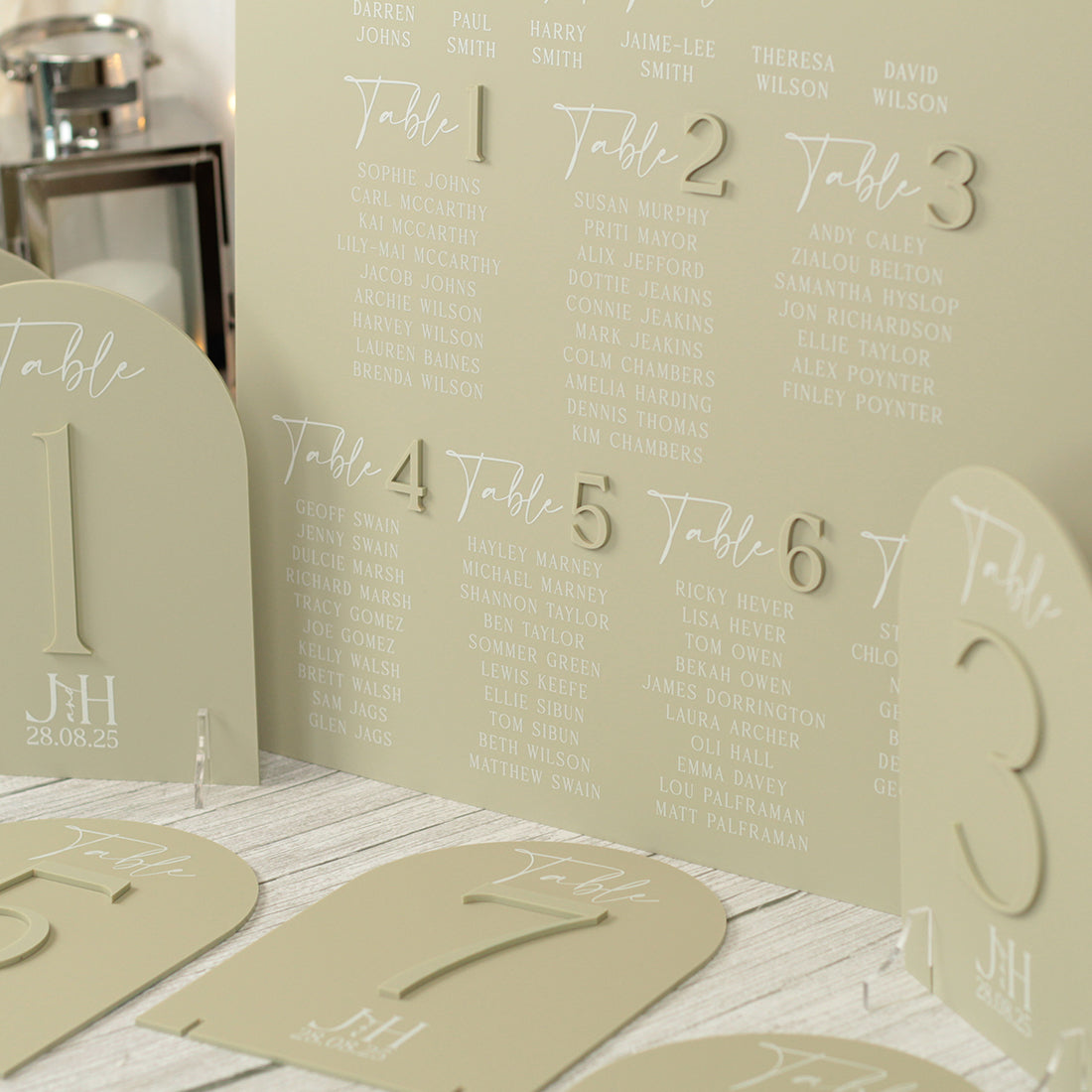 Manhattan Acrylic Table Plan