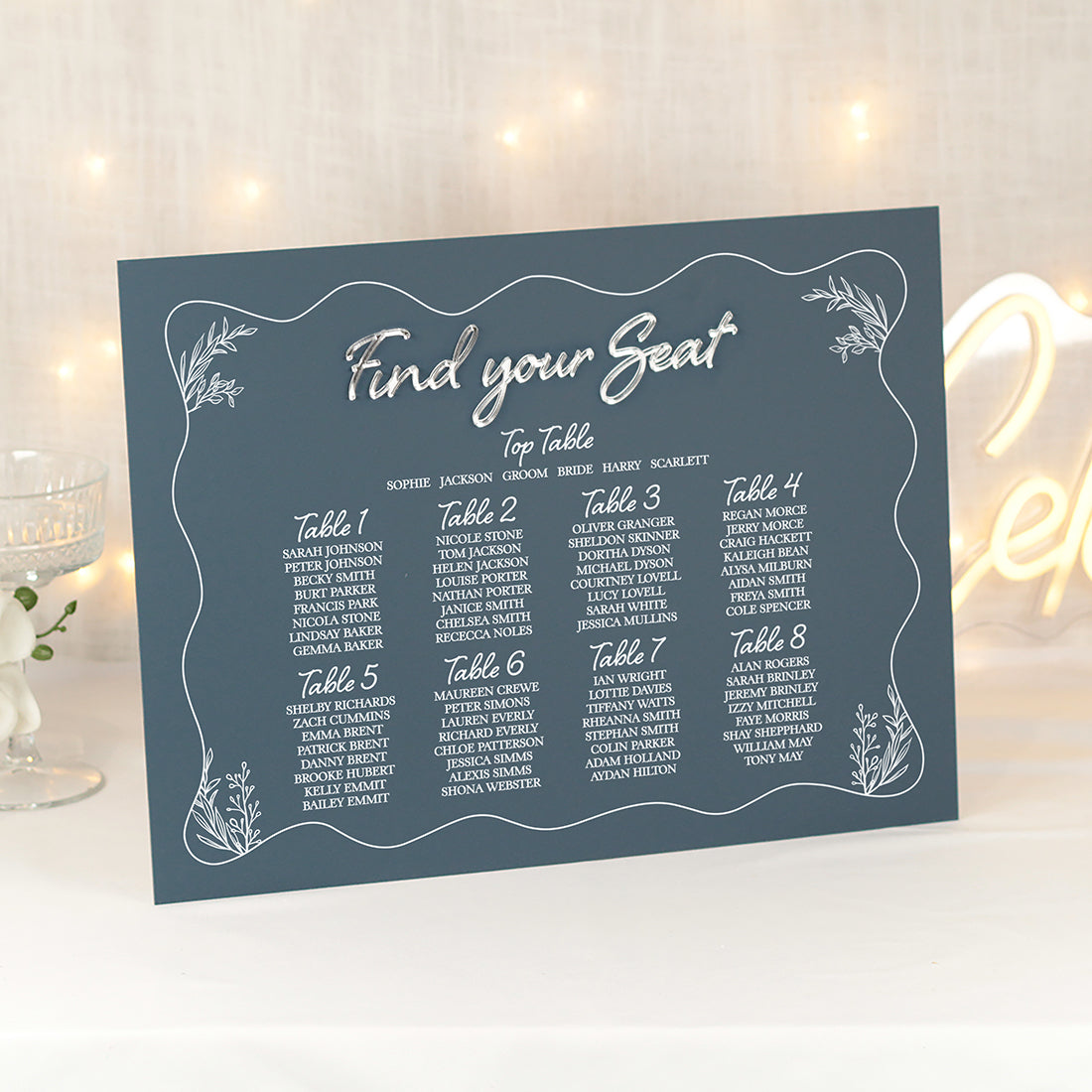 Wavy Table. File Wavy Edge Acrylic Table Plan – Weddings by Lumi