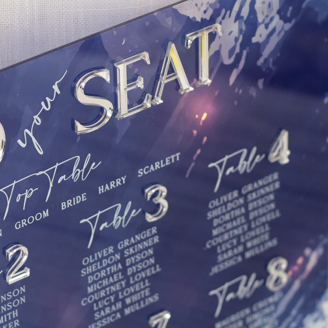 Colour Splash Table Plan