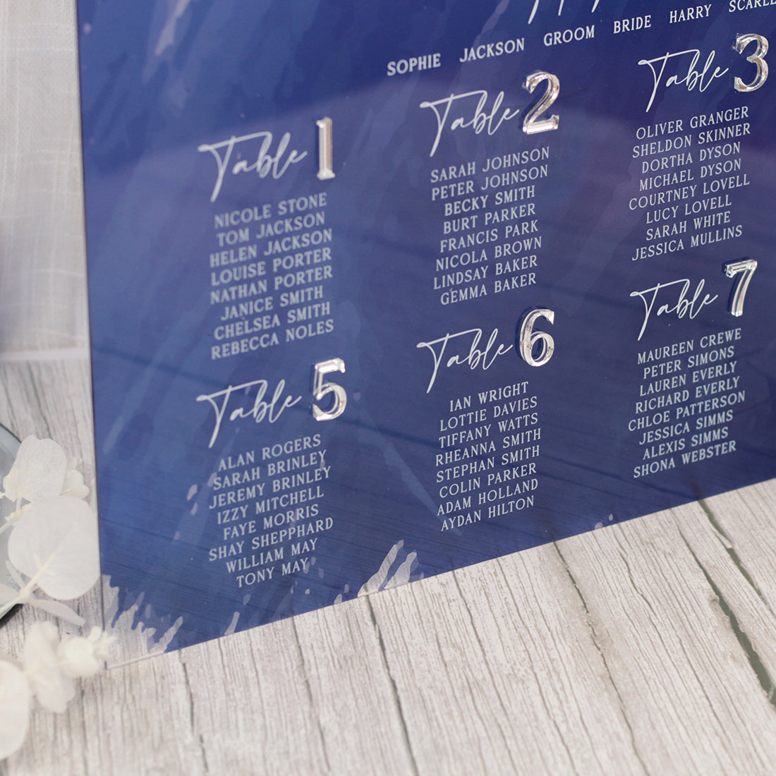 Colour Splash Table Plan