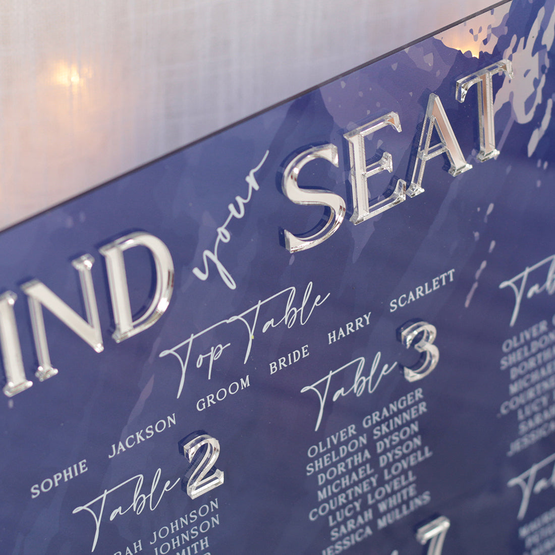 Colour Splash Table Plan