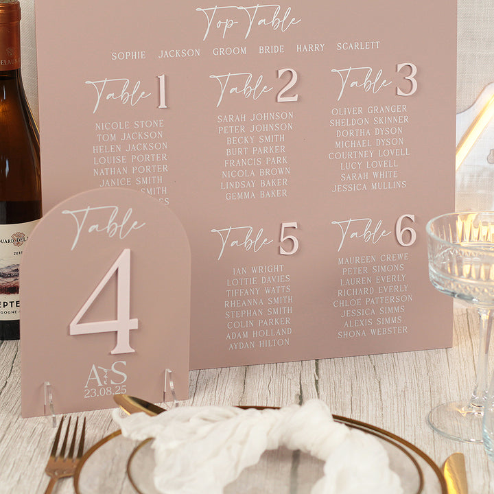Manhattan Acrylic Table Plan