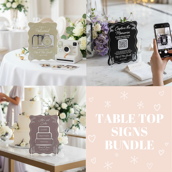 Table Top Bundle: Wavy Edge