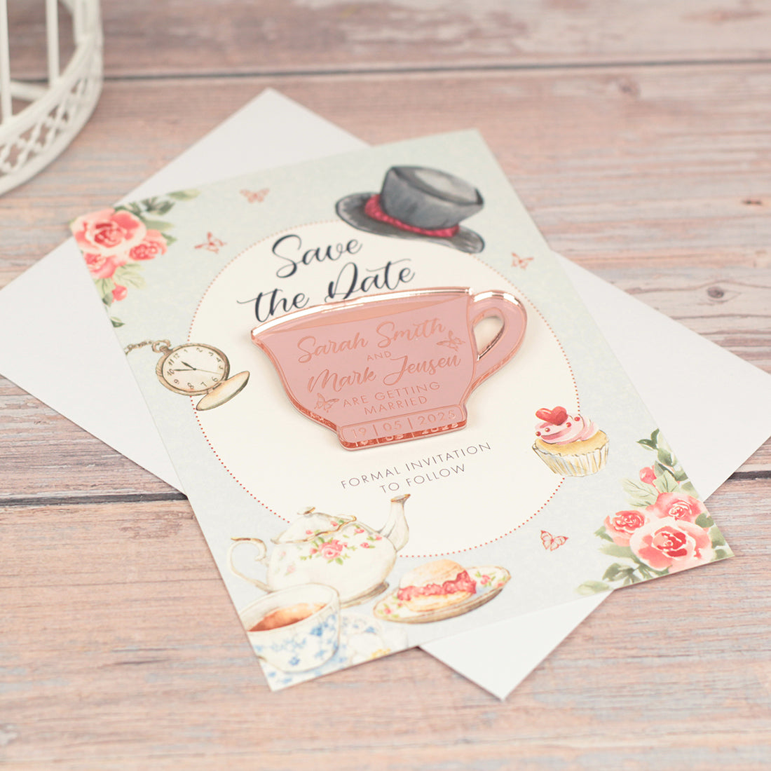 Afternoon Tea Wedding Save The Date Magnet