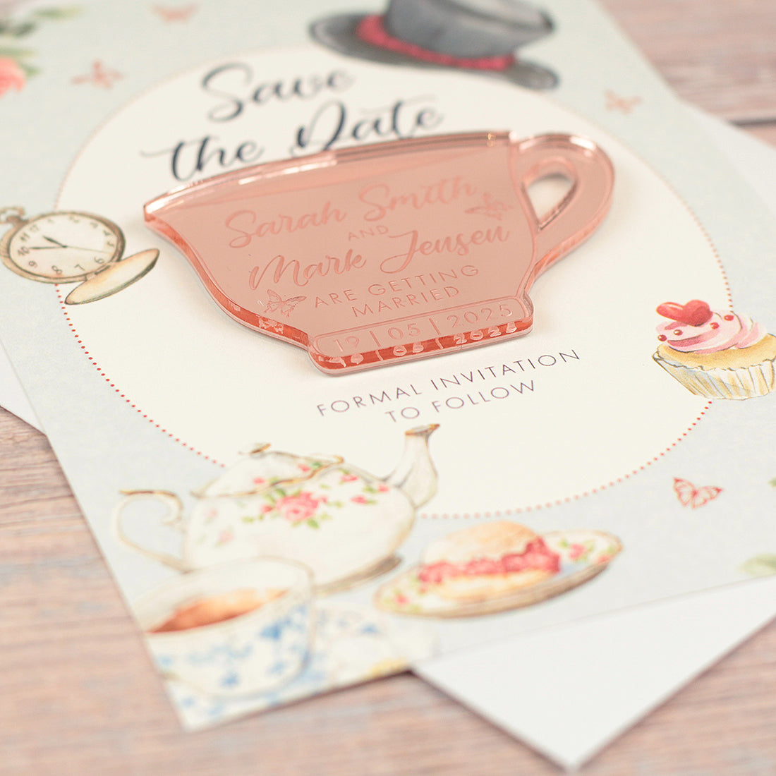 Afternoon Tea Wedding Save The Date Magnet-Weddings by Lumi