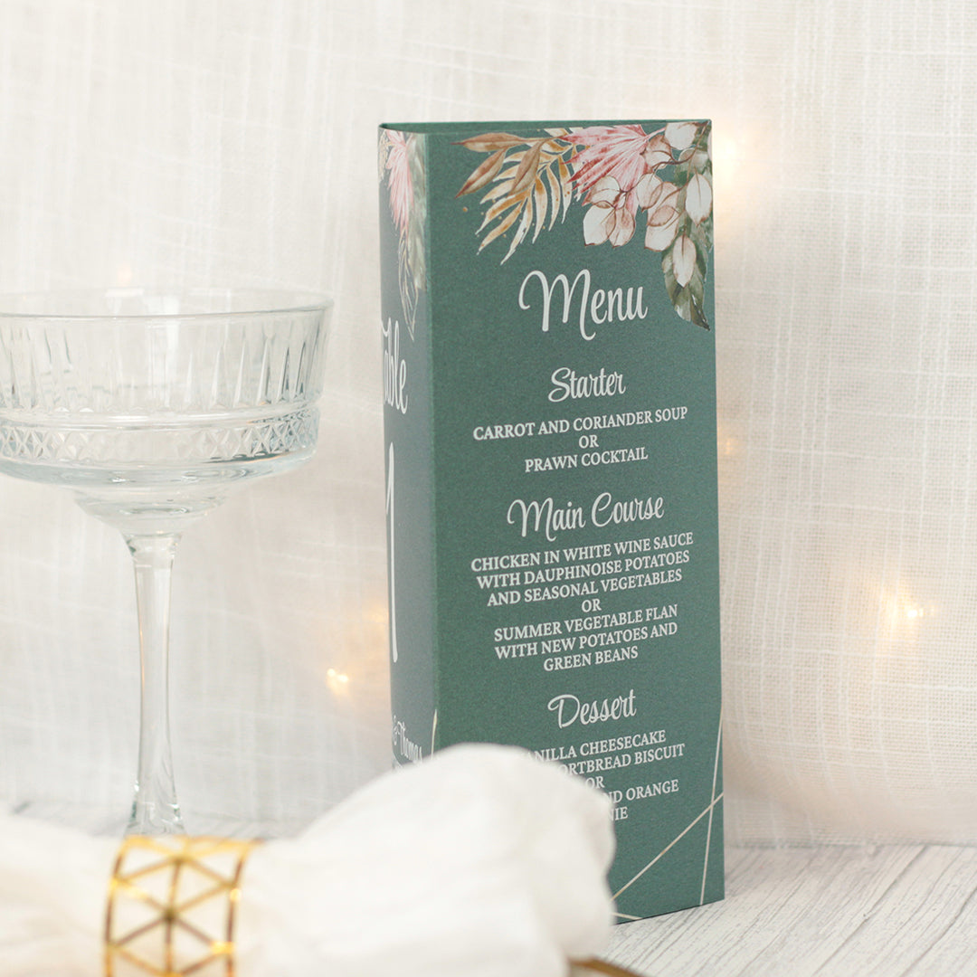 Tropical Boho Tri-Fold Freestanding Centrepiece