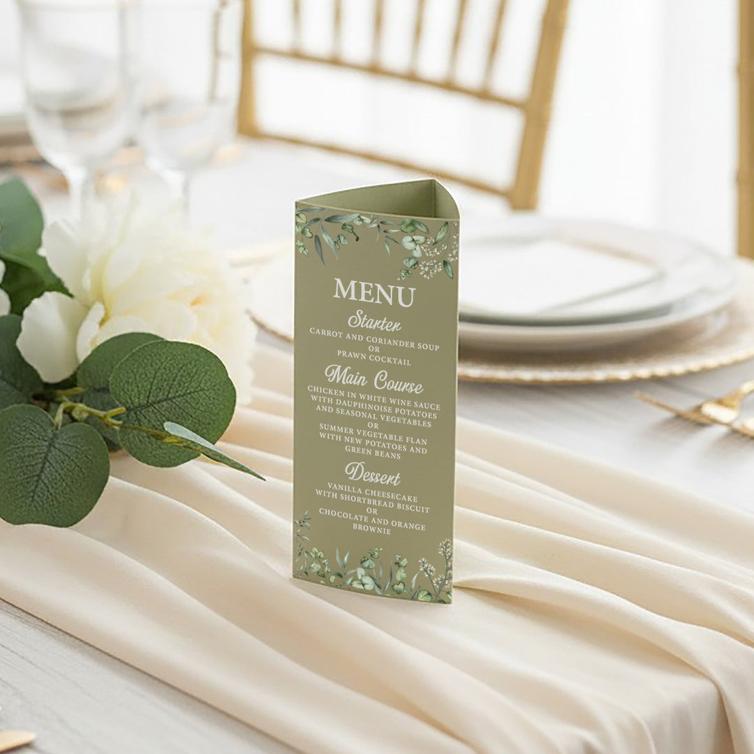 Eucalyptus Tri-Fold Freestanding Table Centrepiece