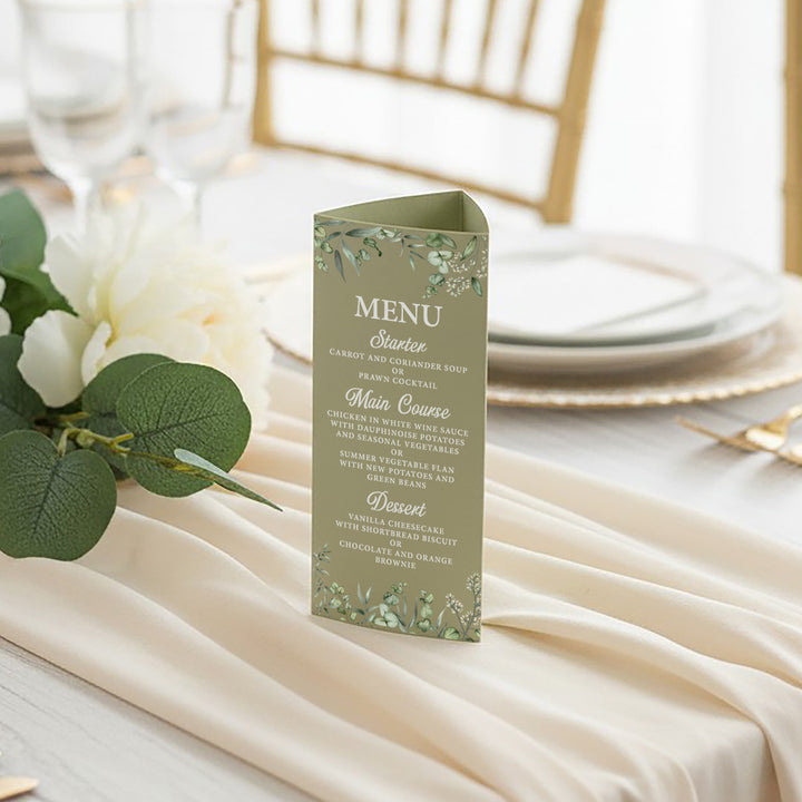 Eucalyptus Tri-Fold Freestanding Table Centrepiece