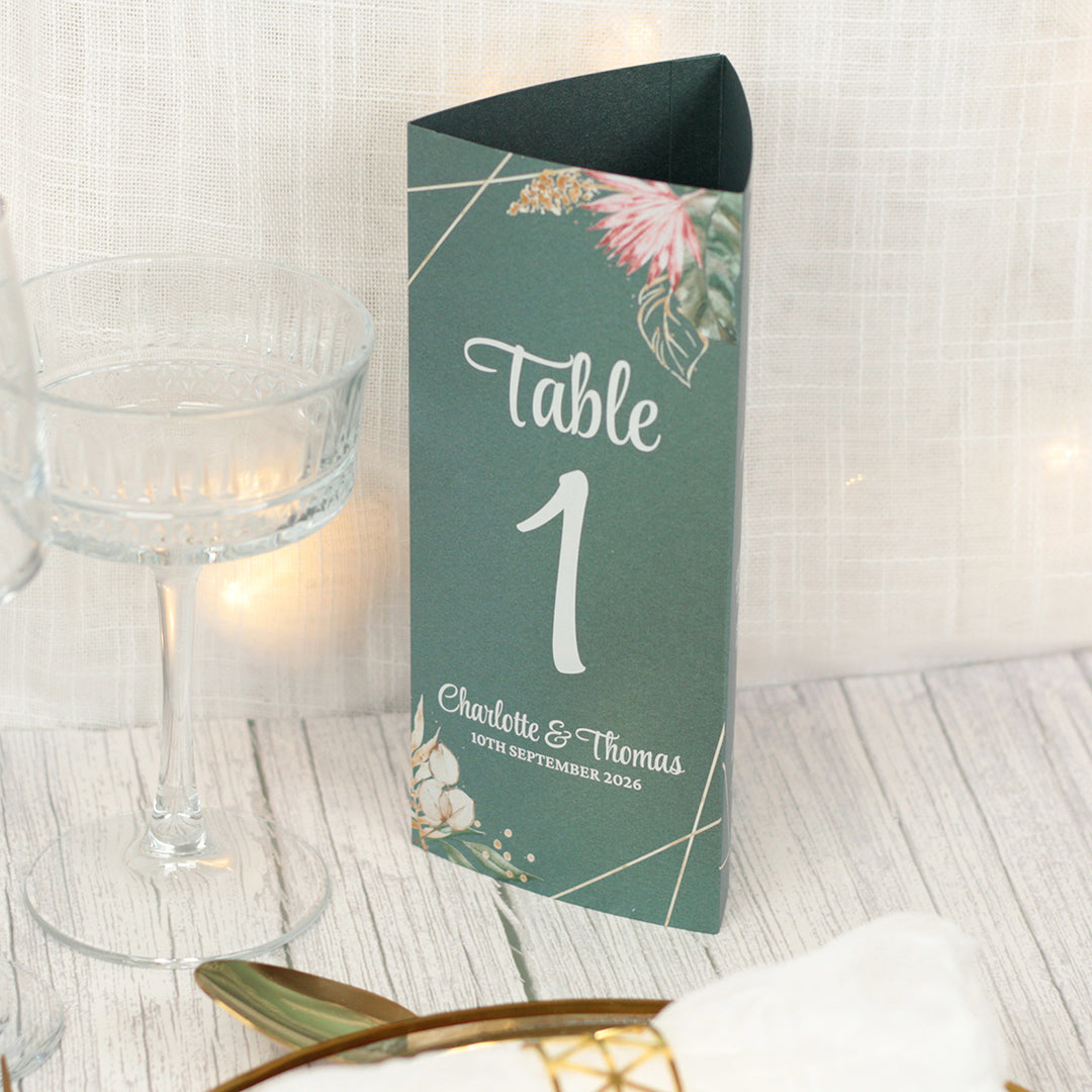 Tropical Boho Tri-Fold Freestanding Centrepiece
