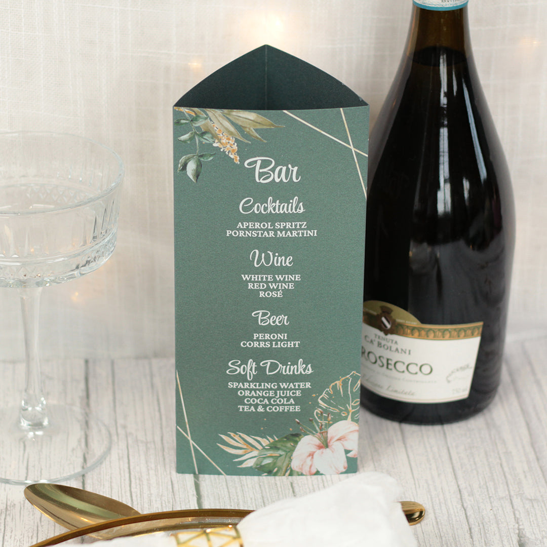Tropical Boho Tri-Fold Freestanding Centrepiece
