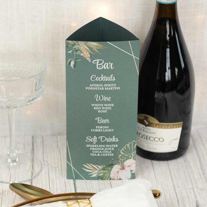 Tropical Boho Tri-Fold Freestanding Centrepiece