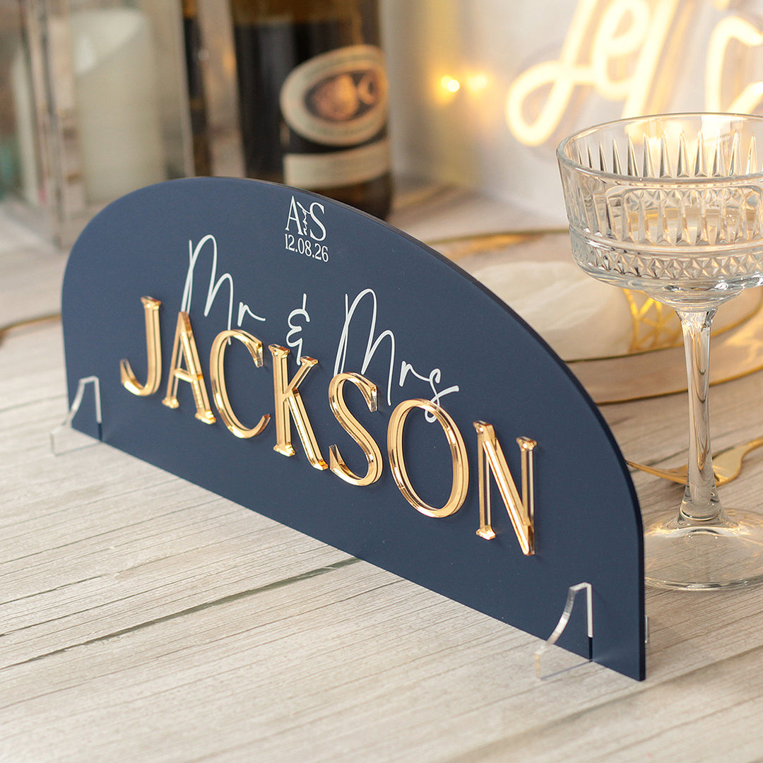Manhattan Top Table Acrylic Sign