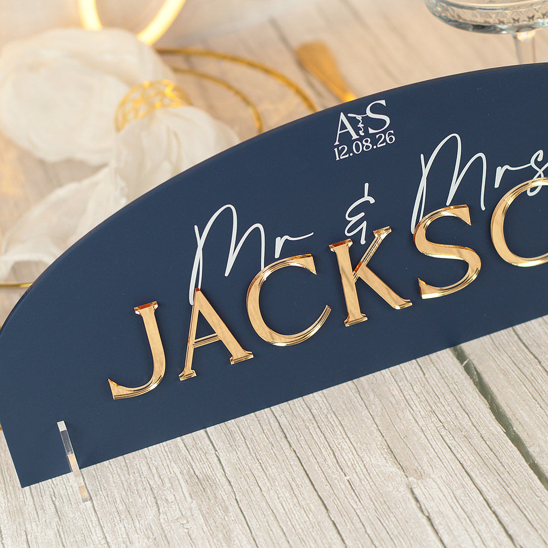 Manhattan Top Table Acrylic Sign