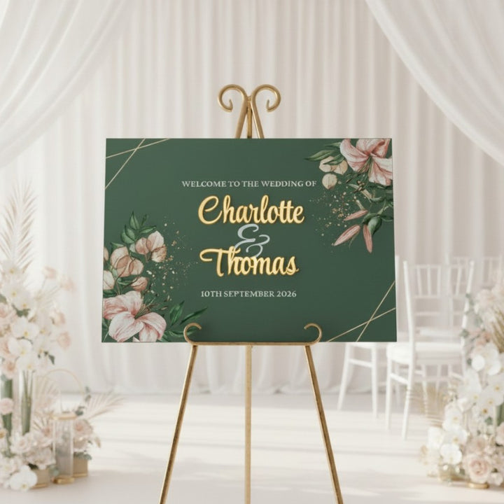 Tropical Boho Acrylic Welcome Sign