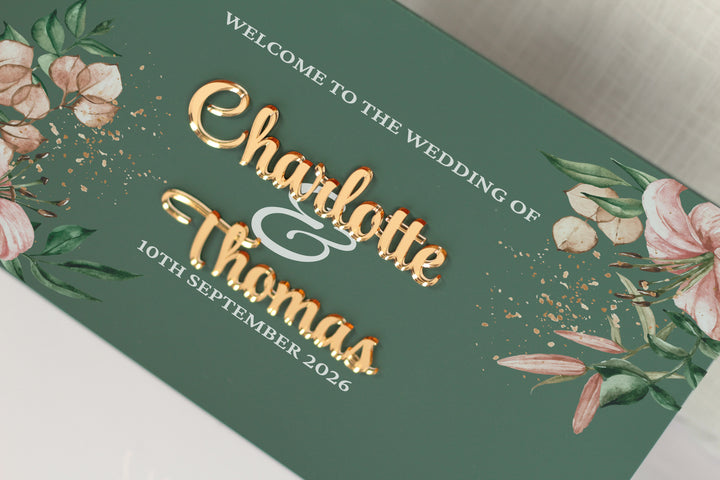 Tropical Boho Acrylic Welcome Sign