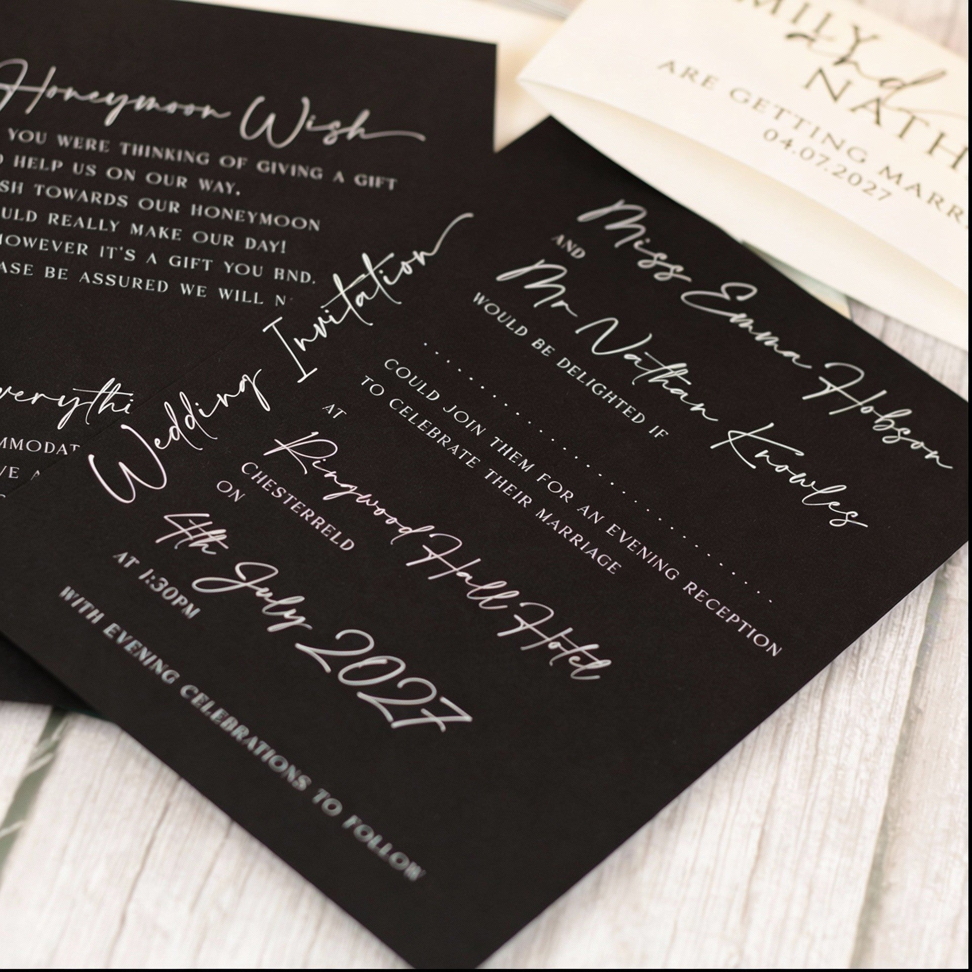 Manhattan Vellum Wrapped Invitation Bundle