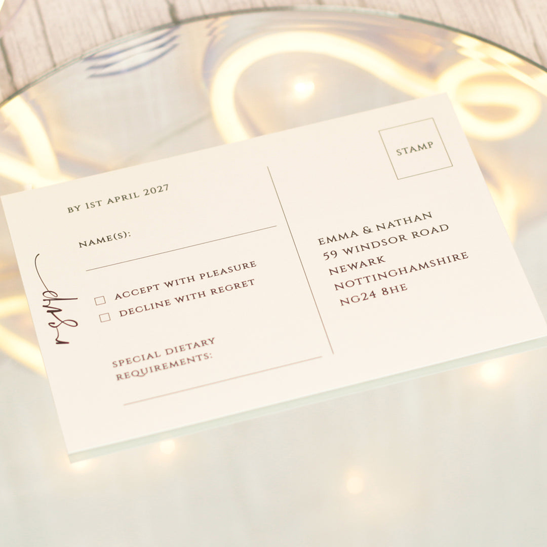 Manhattan Vellum Wrapped Invitation Bundle
