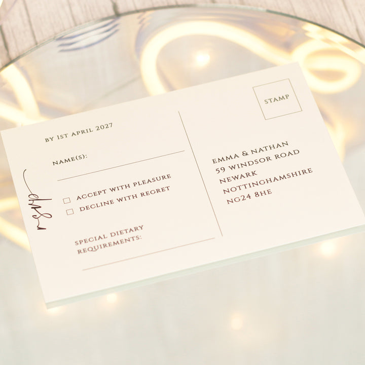 Manhattan Vellum Wrapped Invitation Bundle