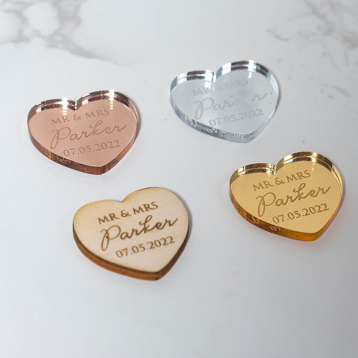 Heart Table Scatter Confetti Favour Party Decorations-Weddings by Lumi