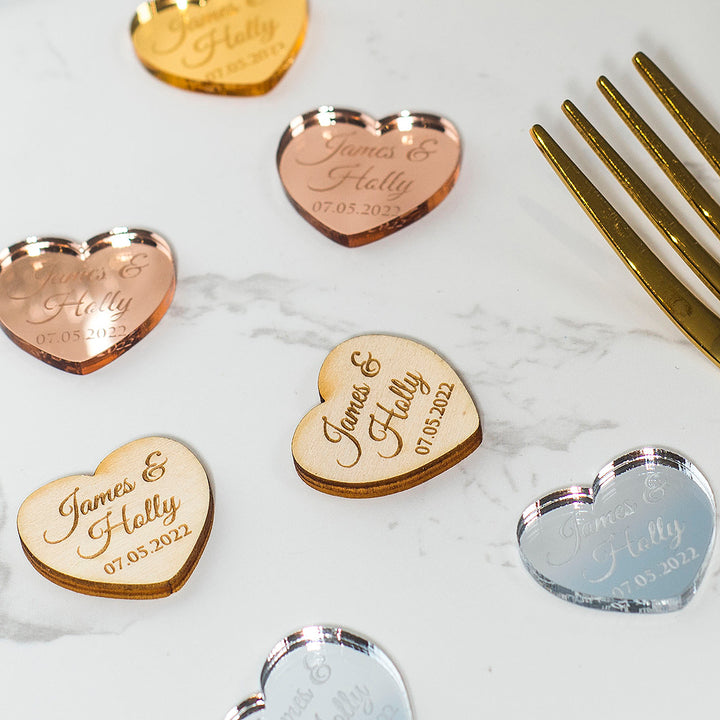 Heart Table Scatter Confetti Favour Party Decorations-Weddings by Lumi