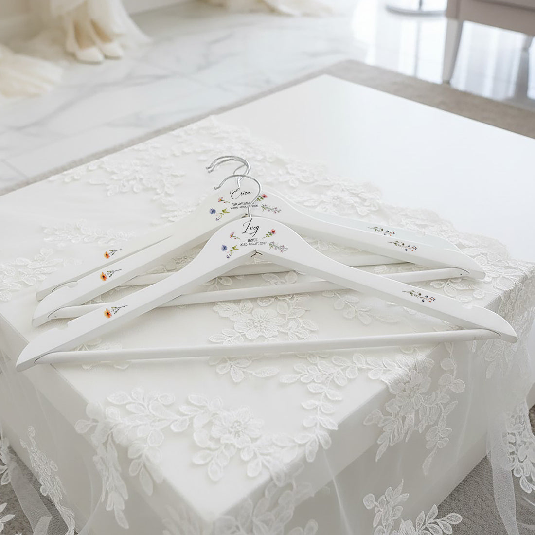 Wildflower Meadow Wedding Dress Bridal Hanger