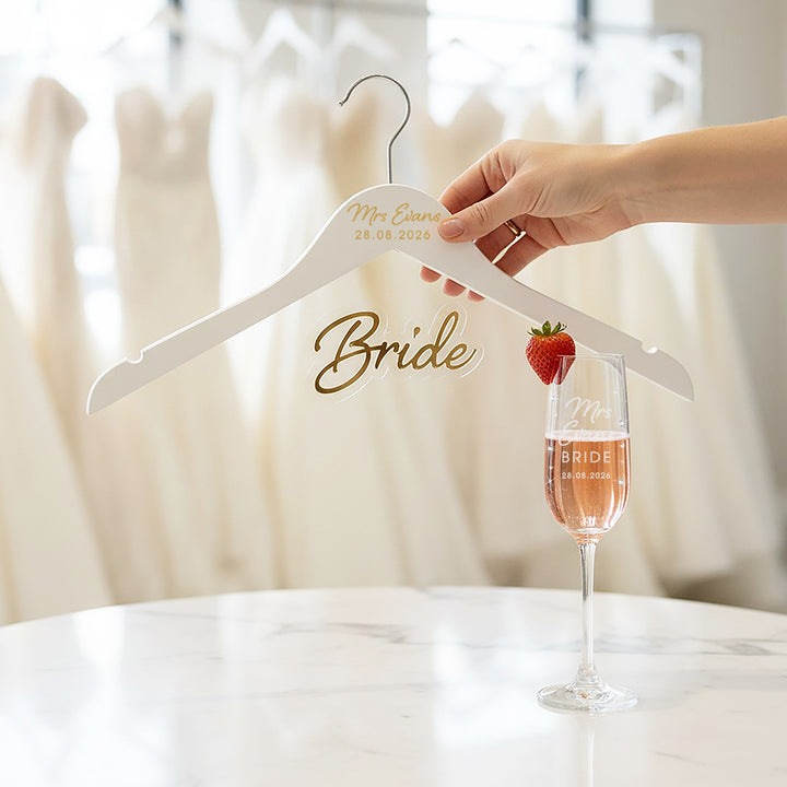 3D mirror Wedding Dress Bridal Hanger