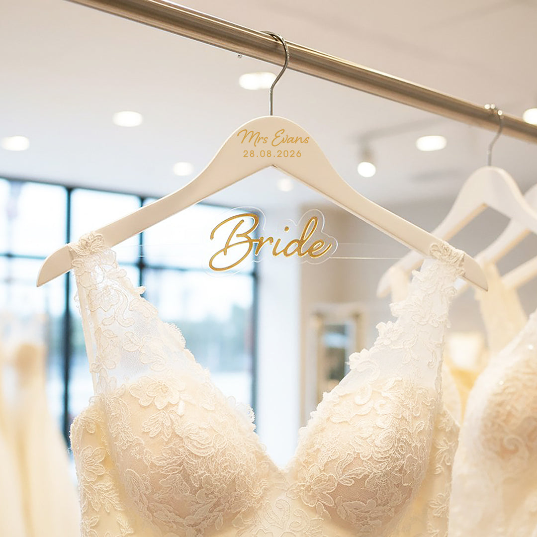 3D mirror Wedding Dress Bridal Hanger