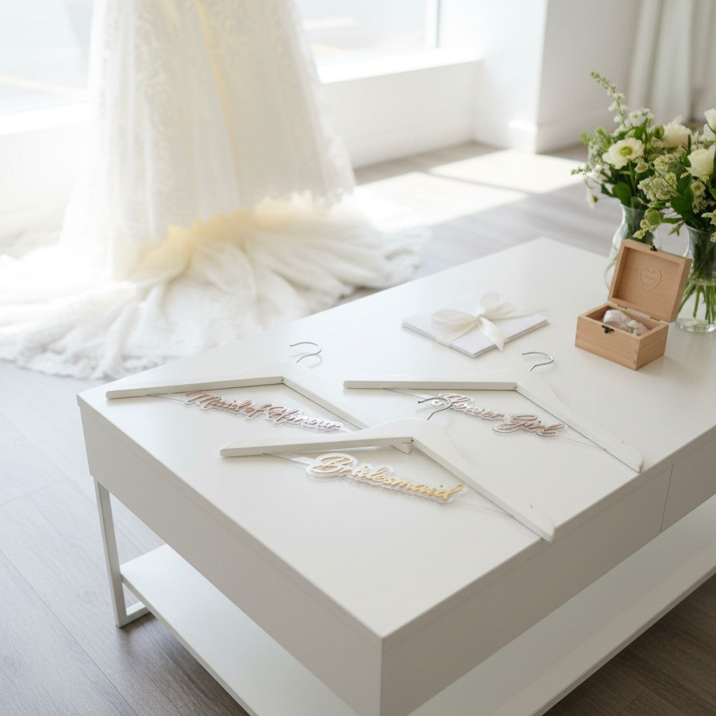 3D mirror Wedding Dress Bridal Hanger