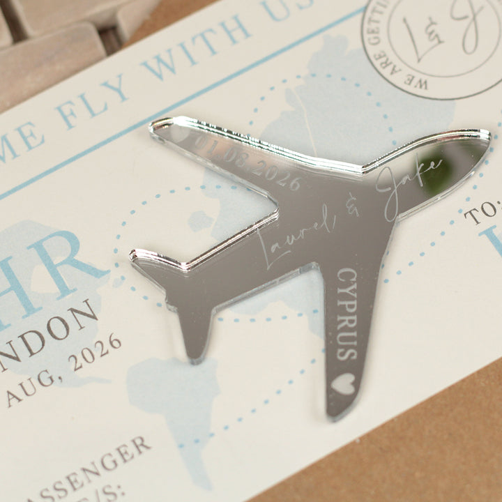 Boarding Pass Destination Wedding Invitation and Magnet-Weddings by Lumi